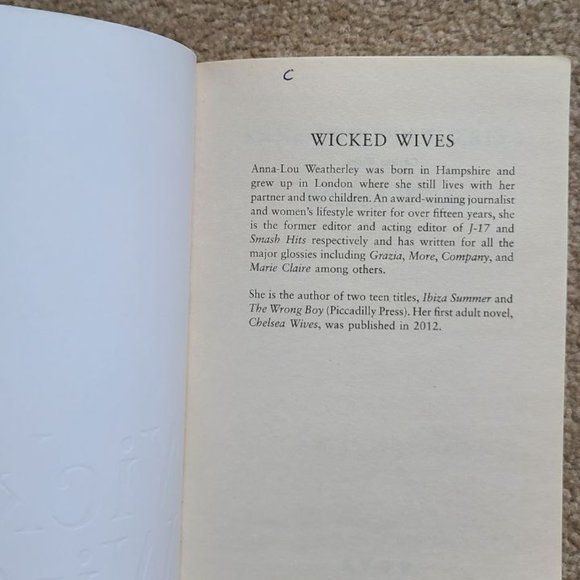 4/$20 Wicked Wives by Anna-Lou Weatherley - Paperback - Picture 2 of 5